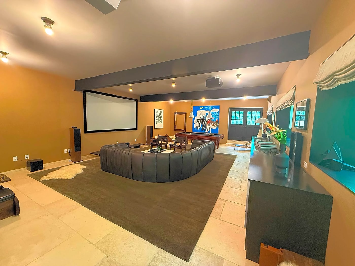 Integrated AV and home technology system in a Hamptons residence by HTE
