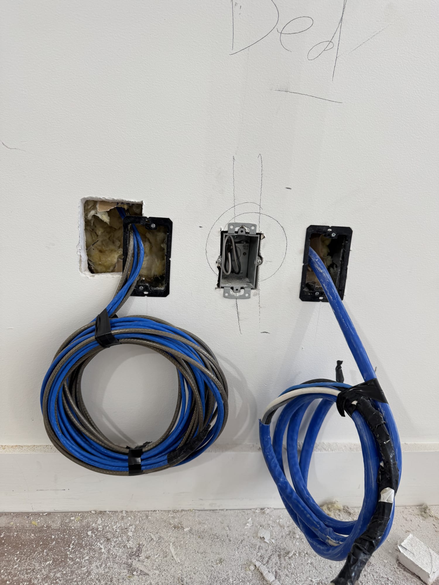 Structured low-voltage wiring and control locations planned during construction