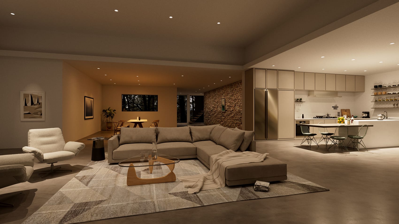 Custom architectural lighting design installed in a Hamptons residence by Home Technology Experts