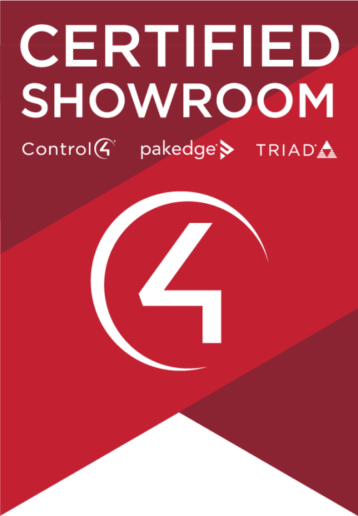 Control4 Certified Showroom badge — Home Technology Experts, Southampton NY