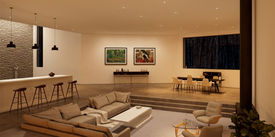 DMF IX Series recessed lighting — architectural downlight for Hamptons residence
