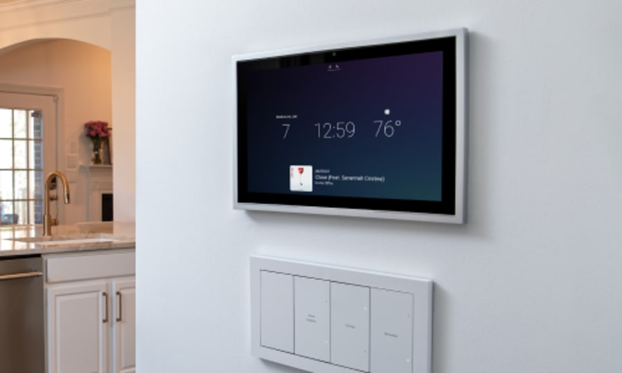 Control4 T5 in-wall touchscreen
