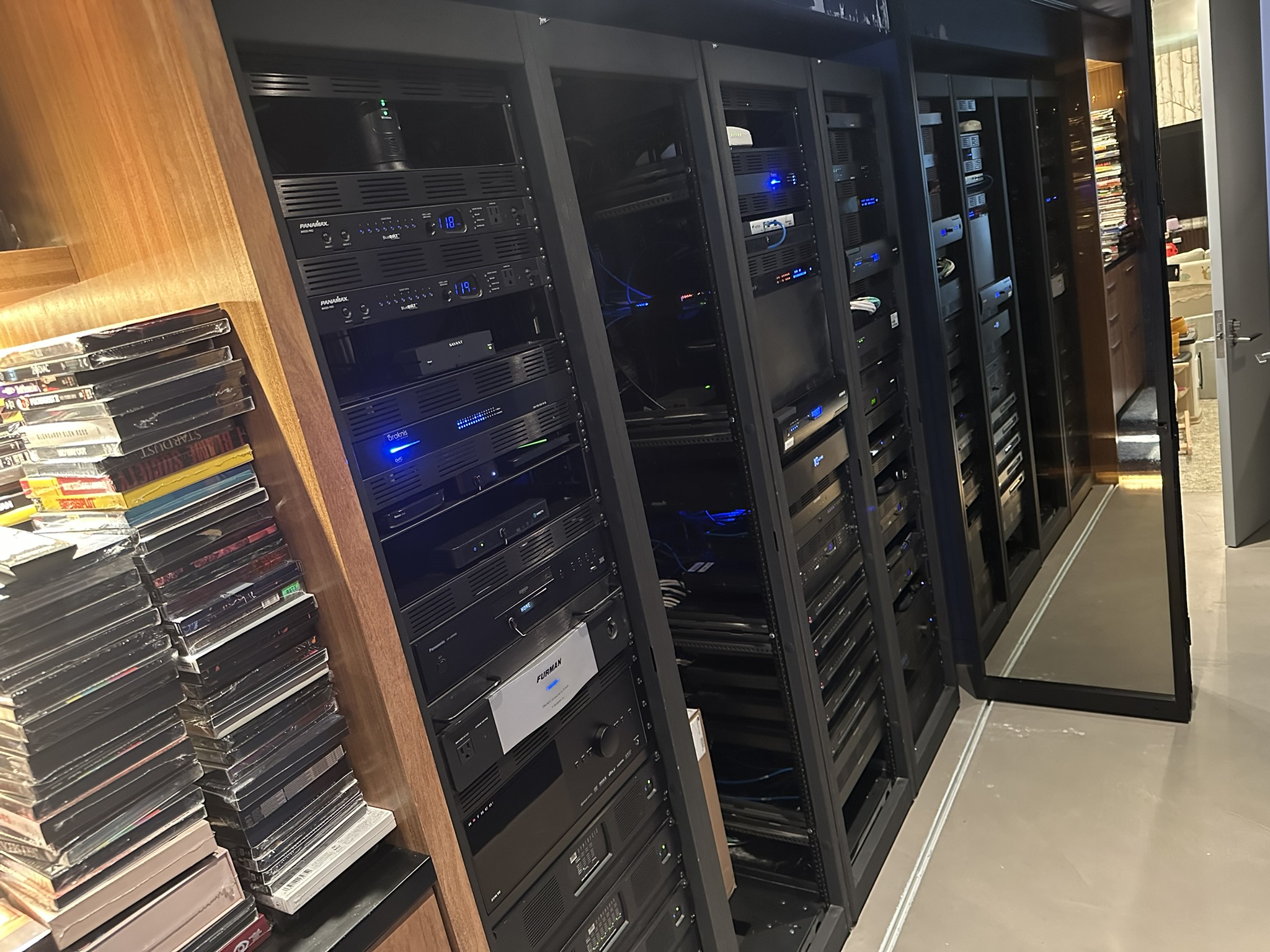 Professional AV Network Rack