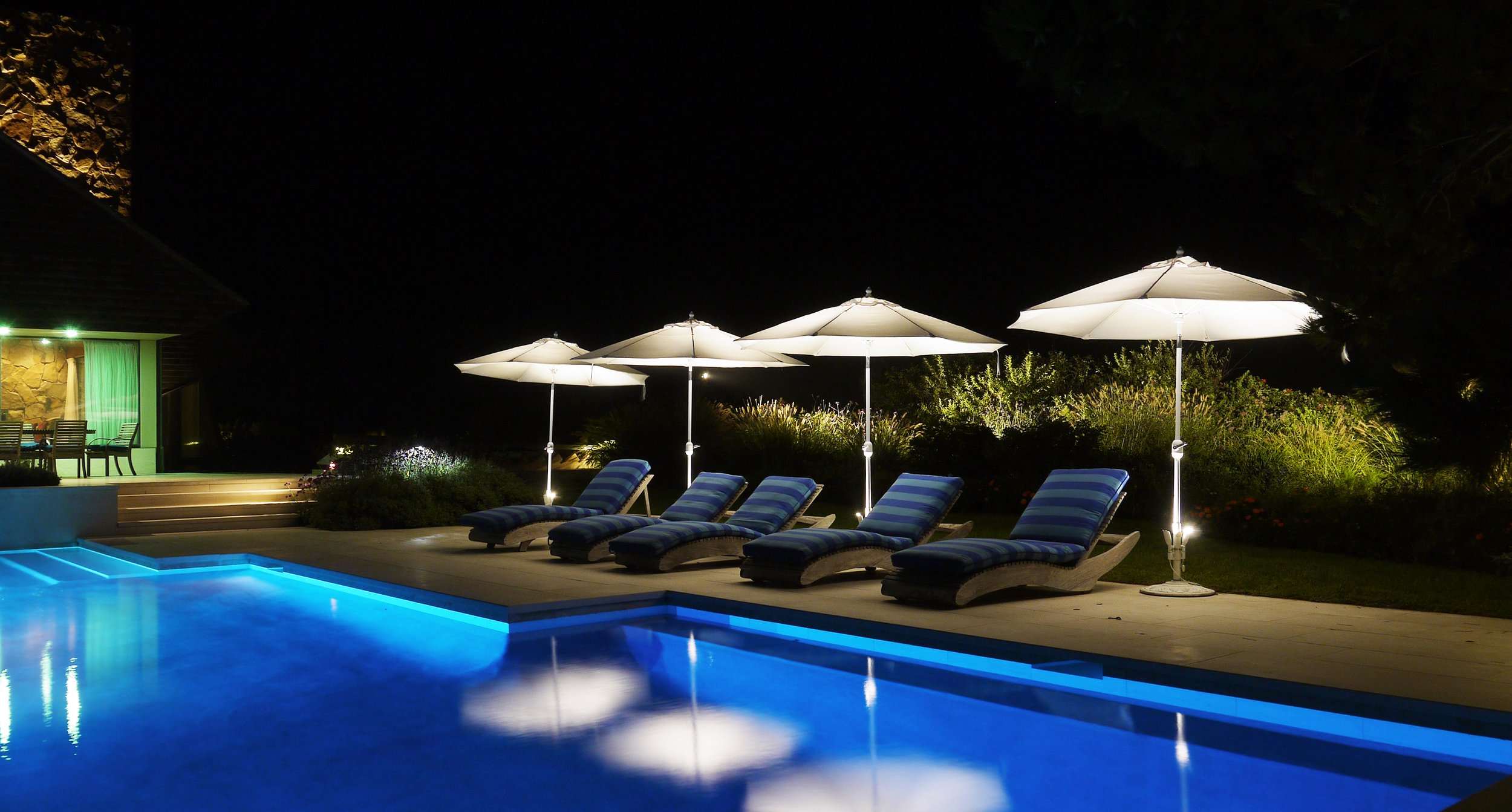 Pool and Living Space Lighting