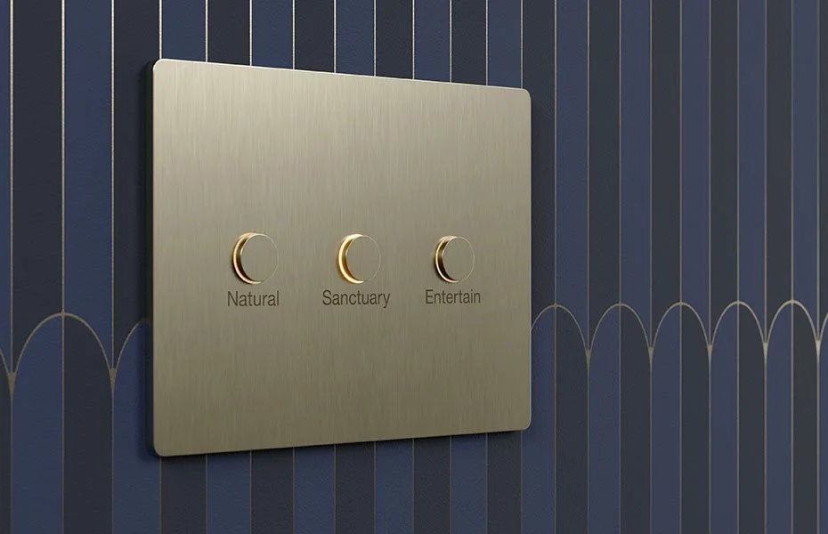 Lutron seeTouch keypad — HTE Diamond Dealer Hamptons installation