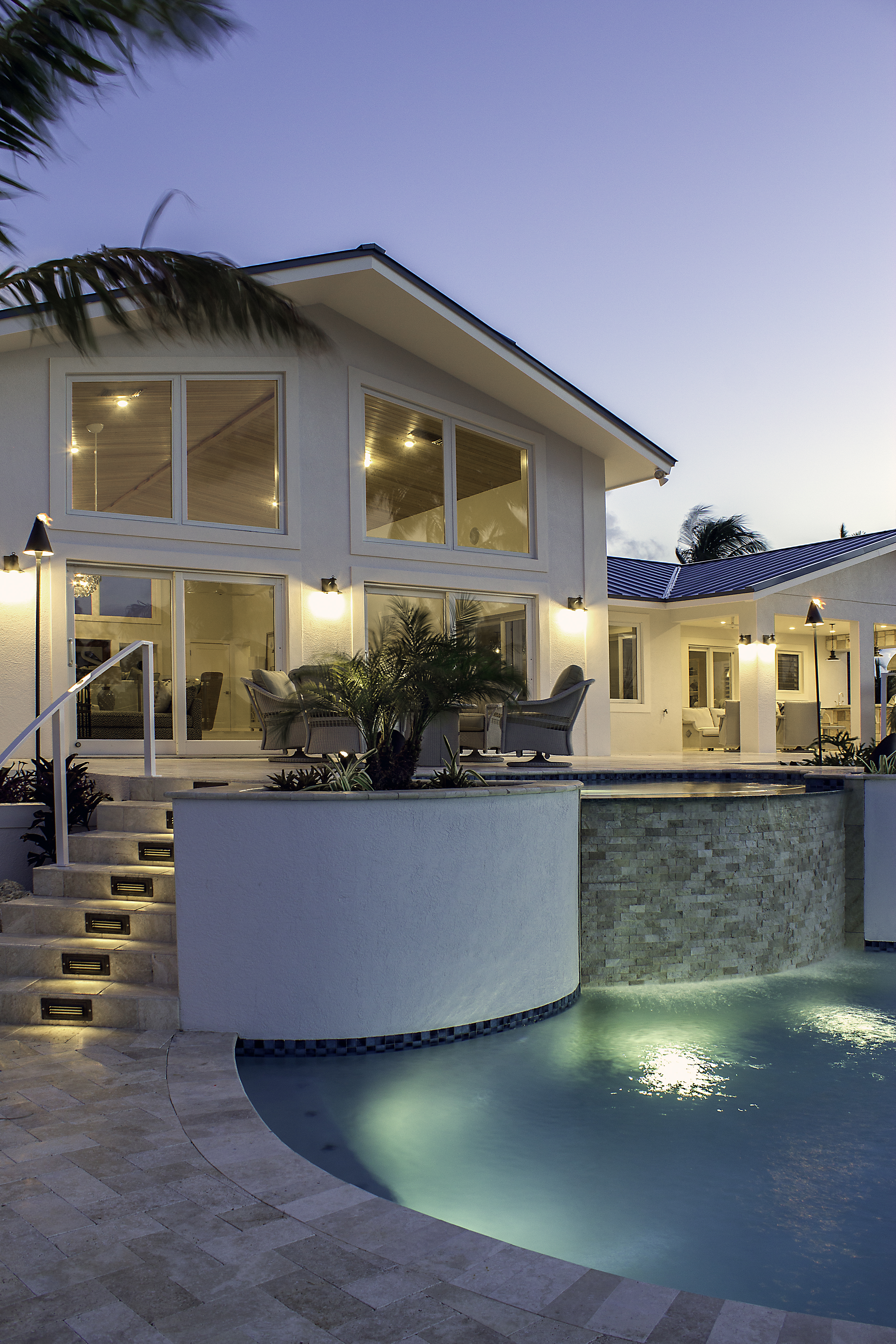 Luxury outdoor lighting and guest-friendly smart home control for Hamptons residence