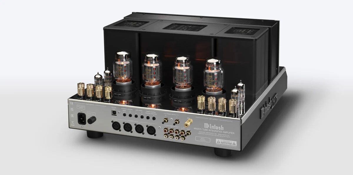 McIntosh MA2375 — angled view showing chassis and meters