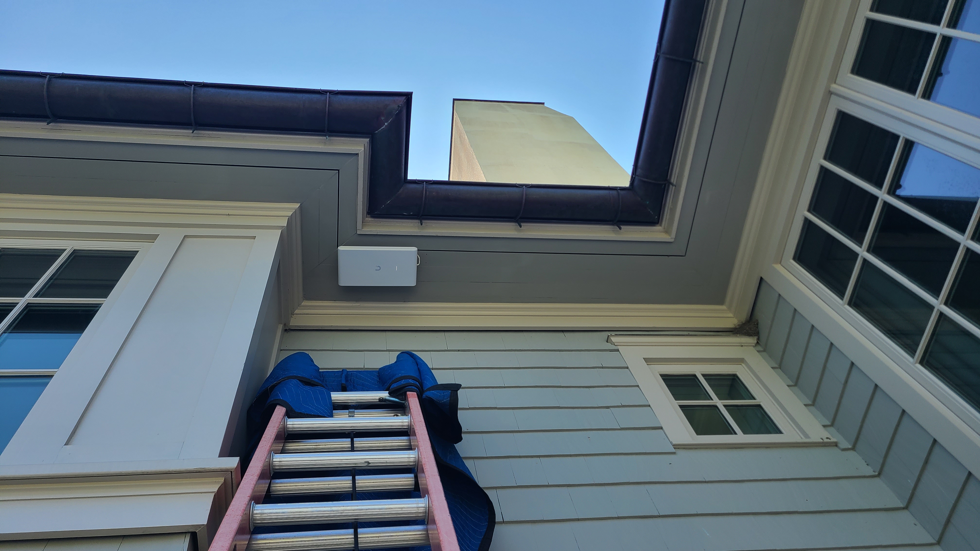 Exterior network equipment supporting reliable smart home connectivity at a Long Island residence