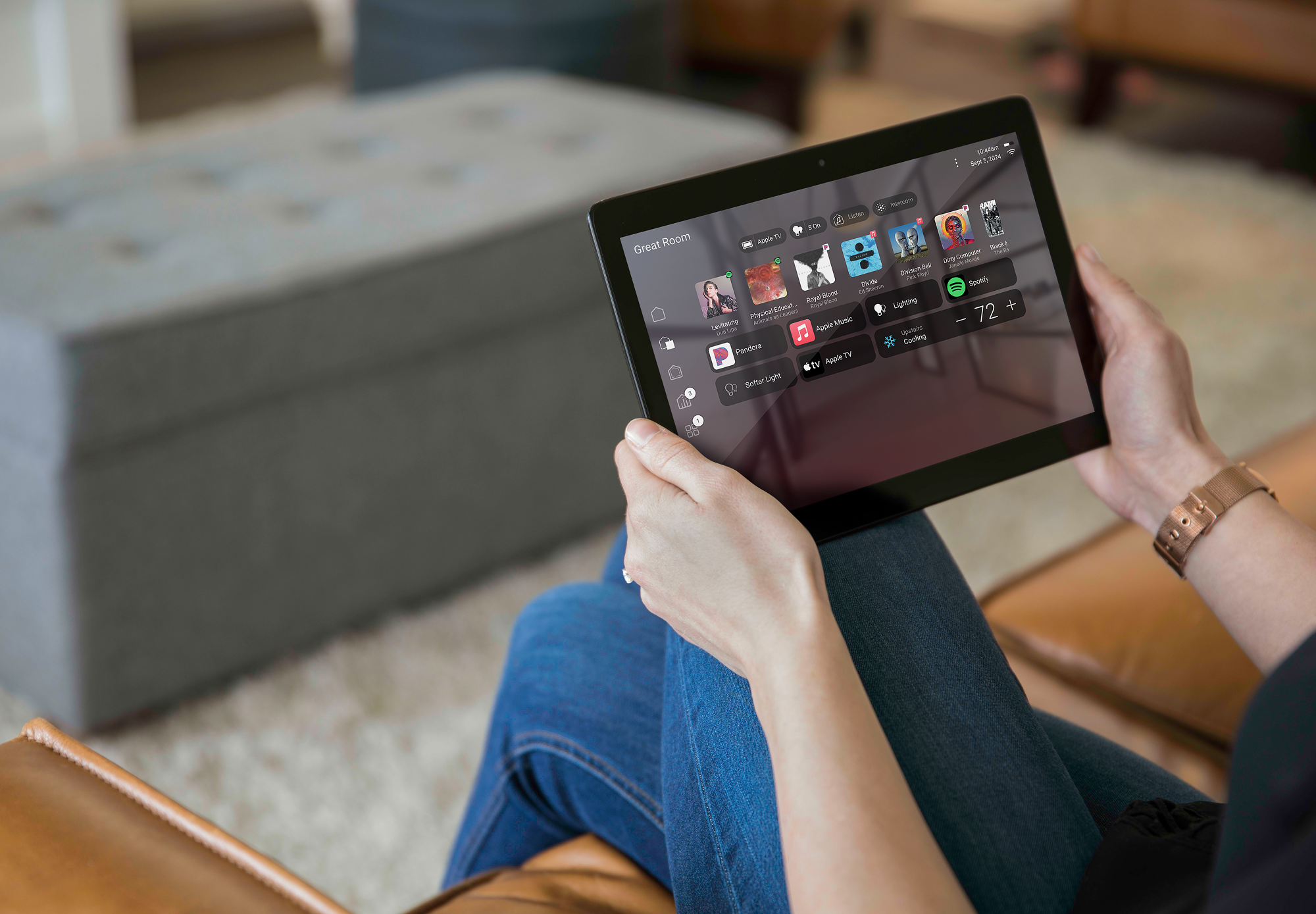 Smart home control interface supported by a reliable home network