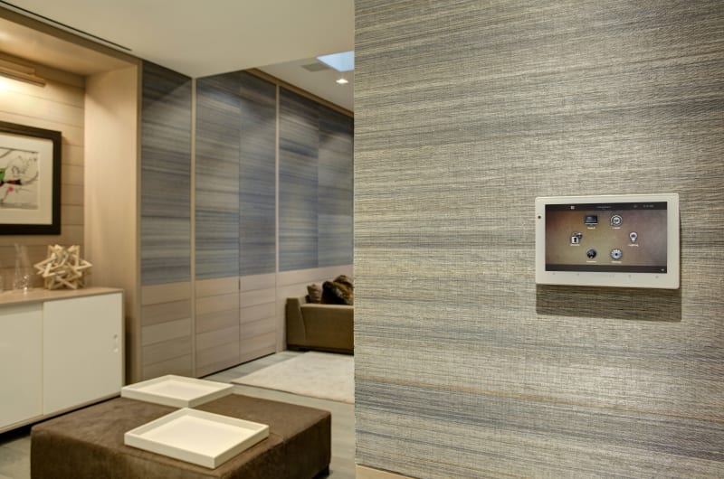Control4 touchscreen — HTE smart home integration Hamptons