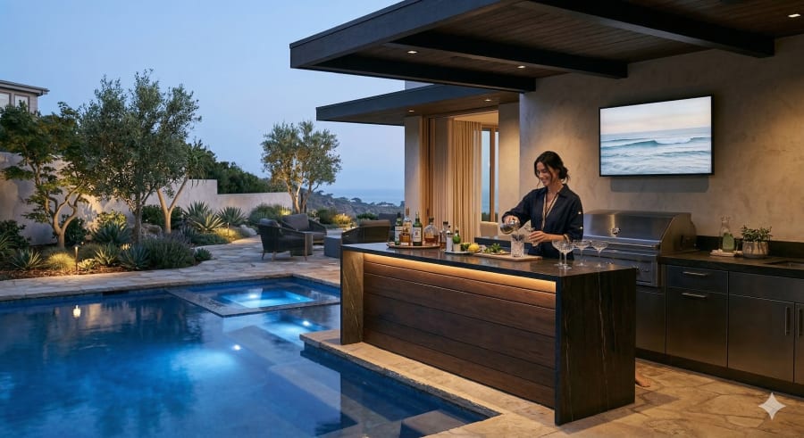 Whole-home water filtration system in luxury residence by Home Technology Experts