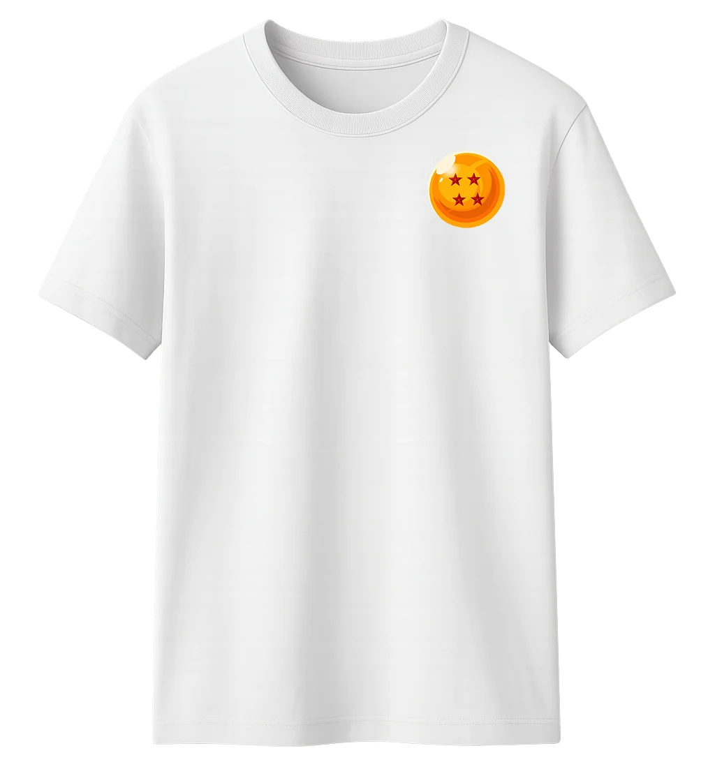 Playera Básica Esfera de 4 Estrellas Playera Homenaje a Gokú 1