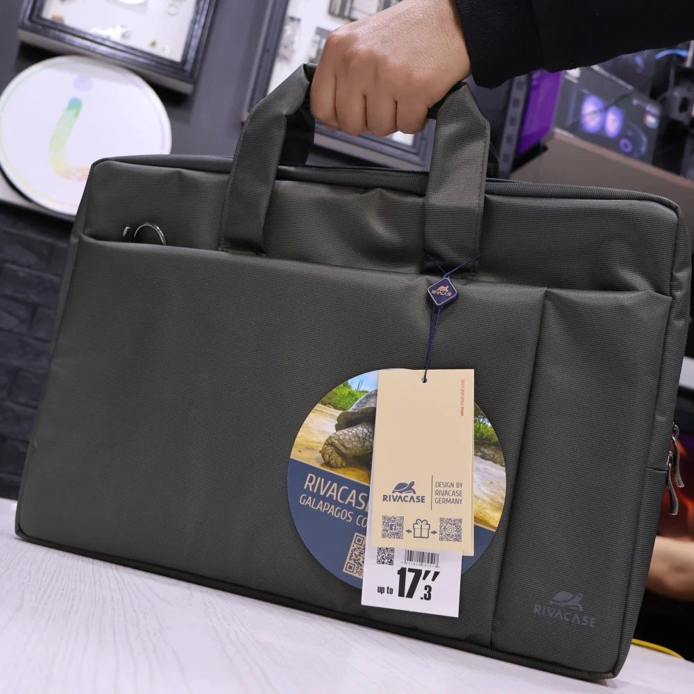Riva 8251 grey Laptop bag 17.3"