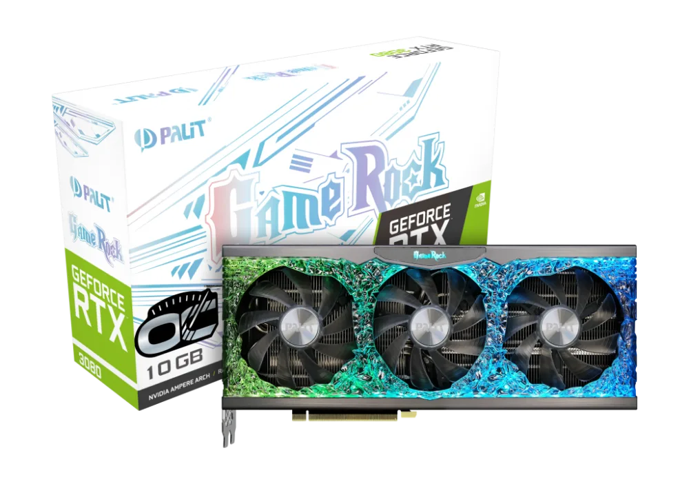 [[ USED ]] Palit GeForce RTX 3080 GameRock OC 10GB GDDR6X