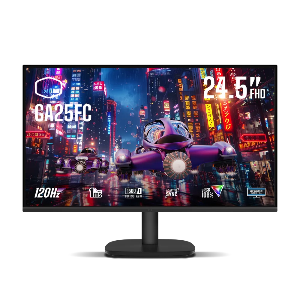 COOLER MASTER GA25FC - 24.5&Prime; FHD, IPS, 120Hz & 1ms MPRT