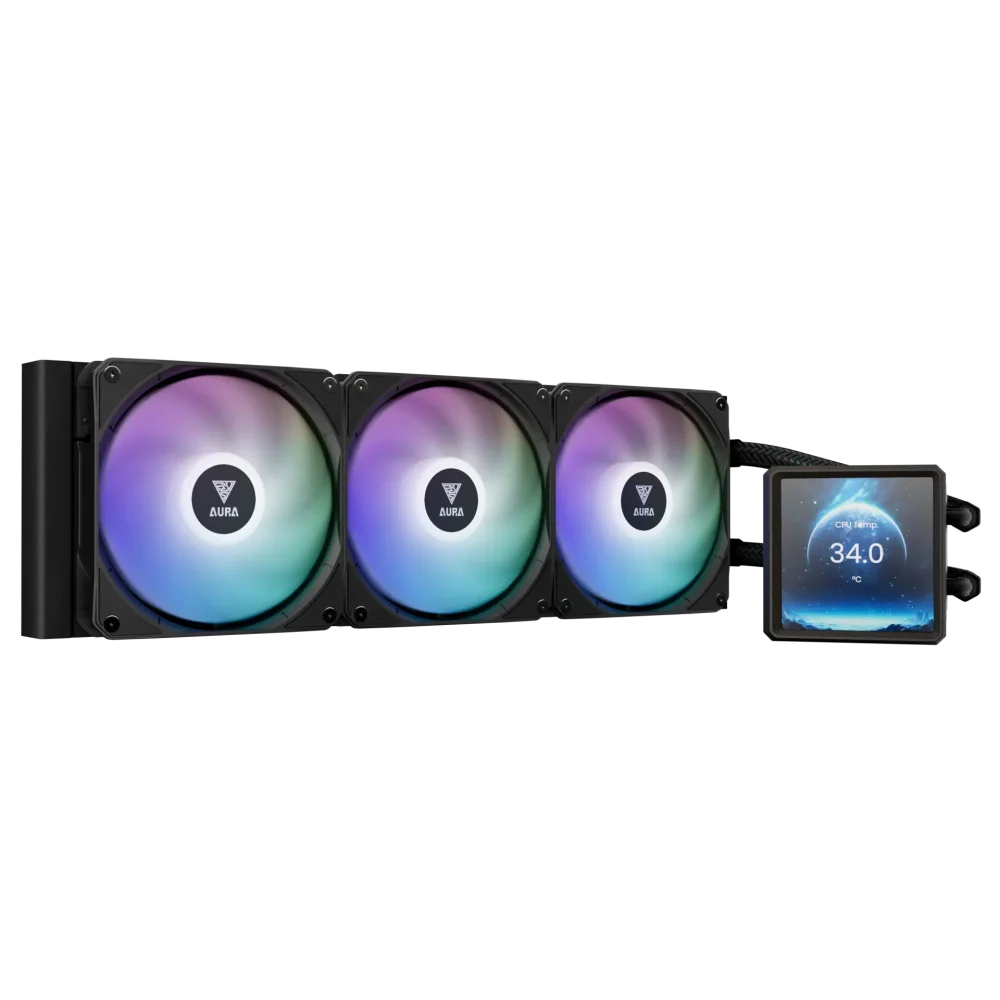 WATERCOOLING GAMDIAS AURA GL 360 LCD NOIR