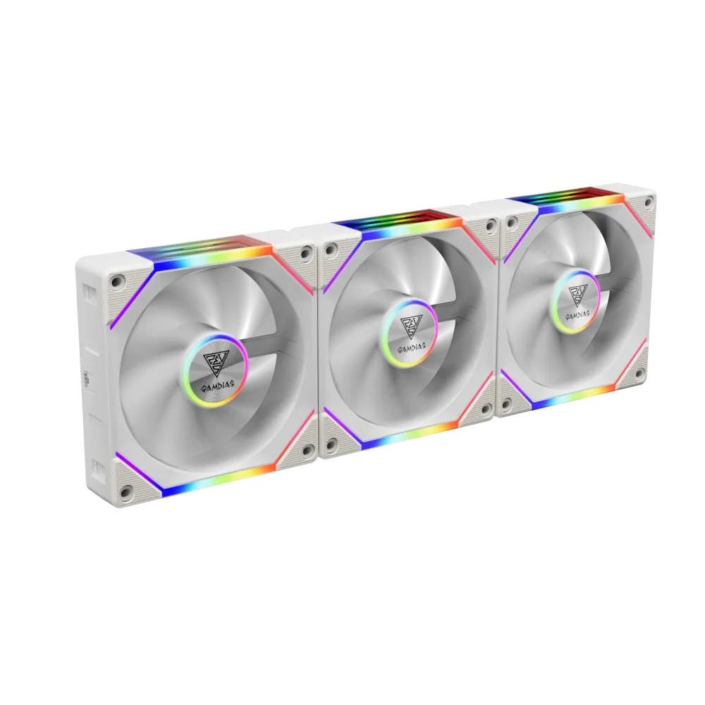 PACK FAN GAMDIAS AEOLUS 3XP2 1203 WHITE