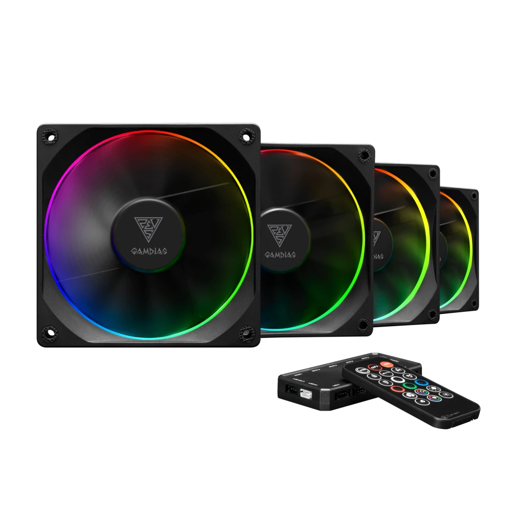 PACK FAN GAMDIAS AEOLUS-M3 1204R BLACK