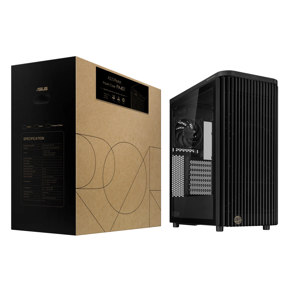 BOITIER ASUS PROART LC 401 VERRE TREMPE