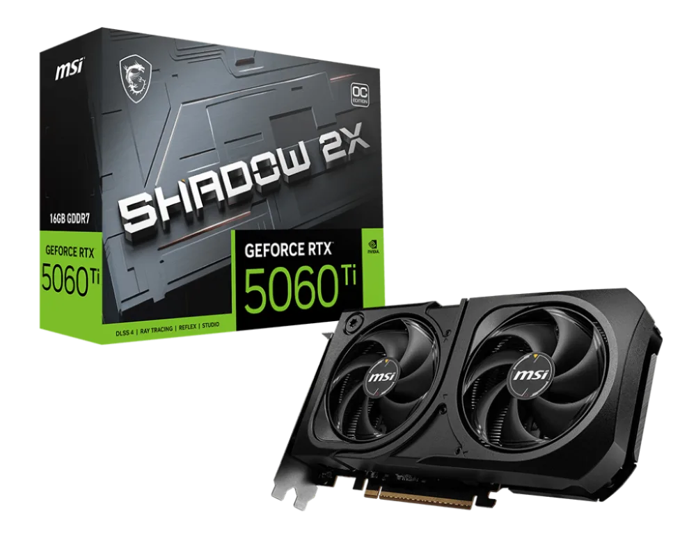 GeForce RTX™ 5060 Ti 16G SHADOW 2X OC