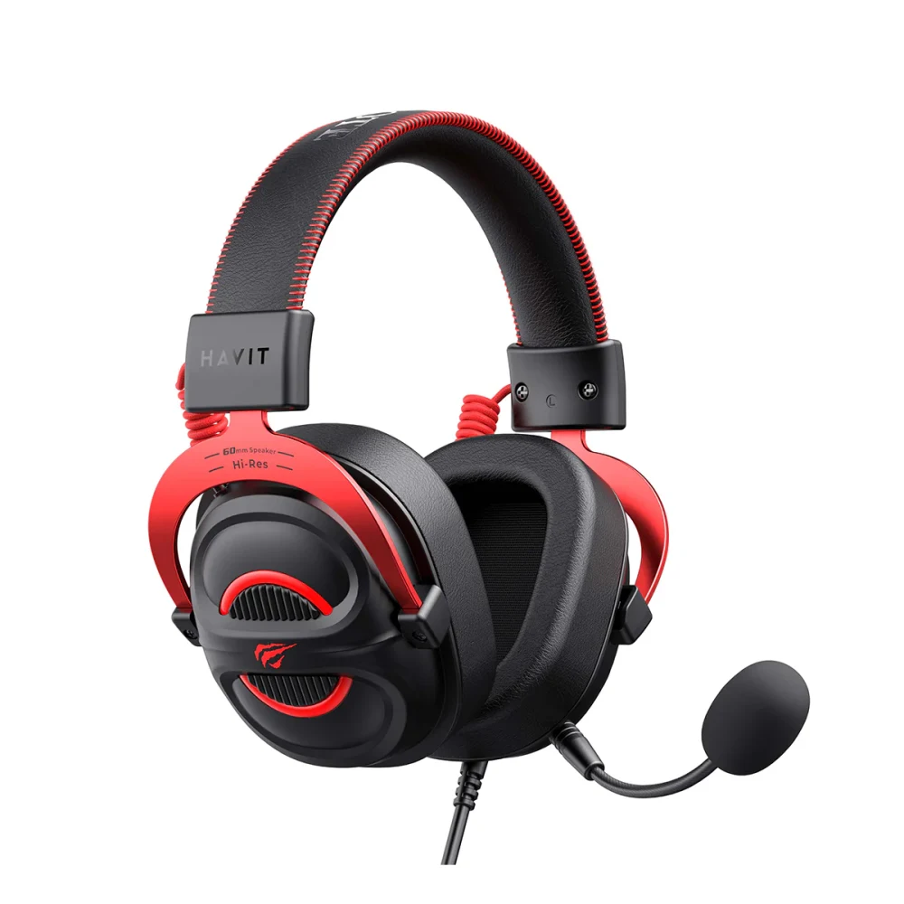 HAVIT HV-H2002E Pro Gaming Headset - High Magnetic, 60mm Drivers, For PS5, PS4, XBOX