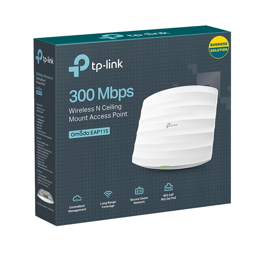 EAP115 Point d'accès WiFi N 300 Mbps PoE - Plafonnier