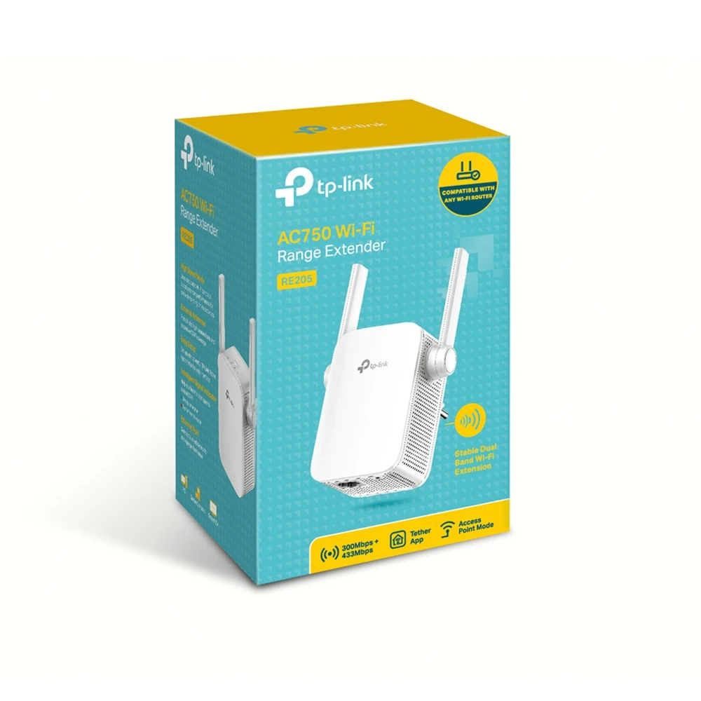 RE205 Répéteur WiFi / Point d'accès WiFi 5 bi-bande (AC750 Mbps)