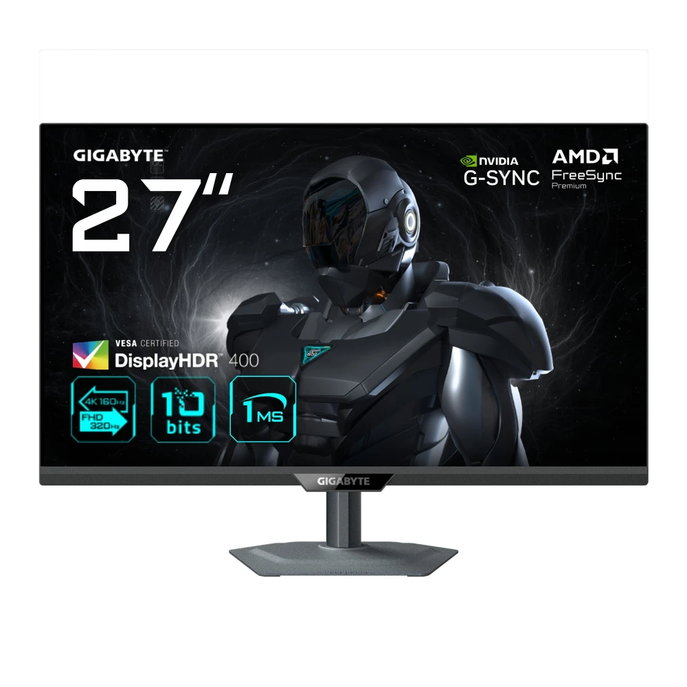 GIGABYTE G27U Ecran Gaming 27” 4K 160Hz IPS FHD 320Hz 1ms