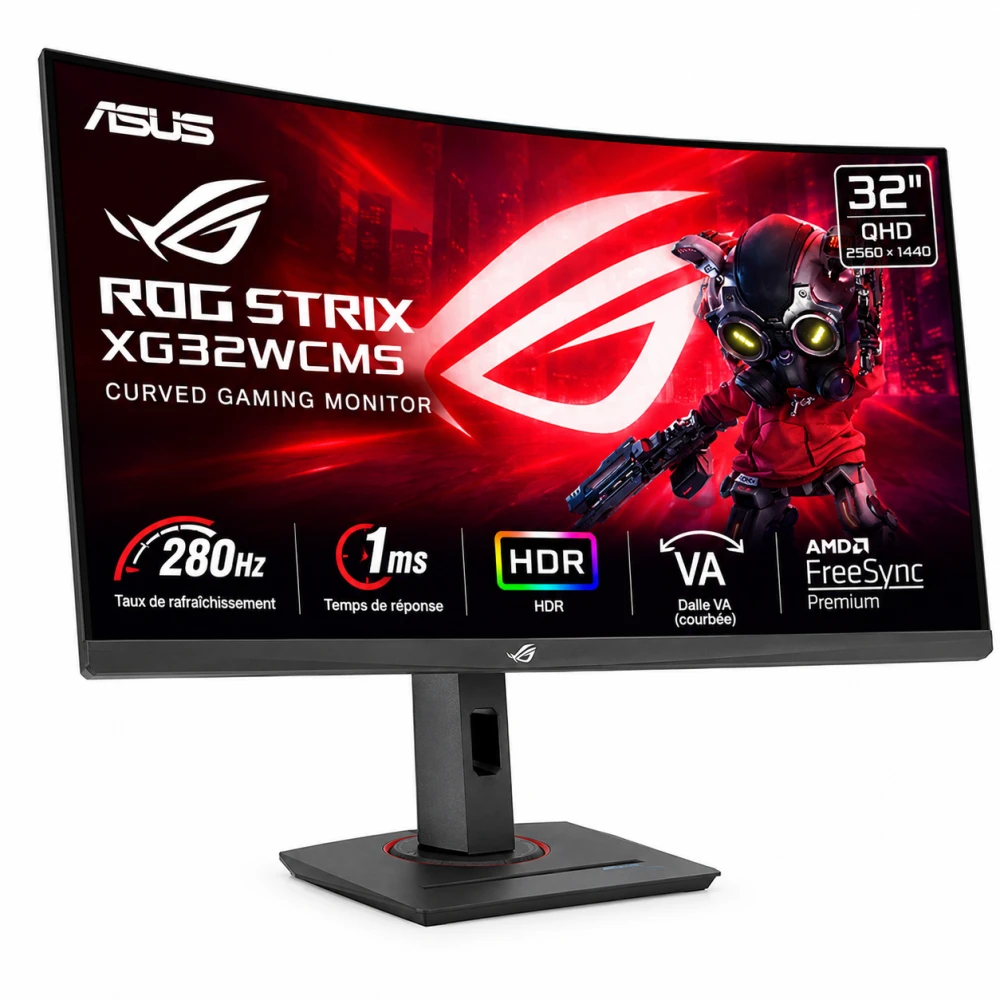 ASUS ROG Strix XG32WCMS Ecran gaming 32″ 2K 280Hz 1 ms
