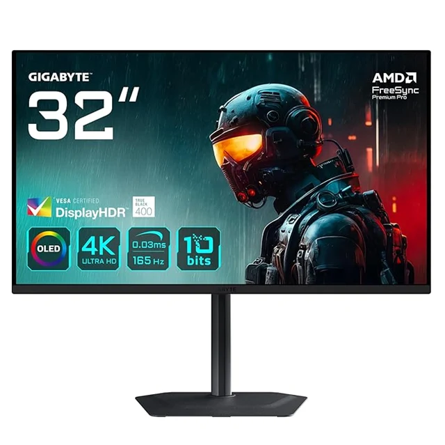 ECRAN GIGABYTE MO32U - 0.03MS - 165HZ - 4K - QD OLED - 32&Prime;