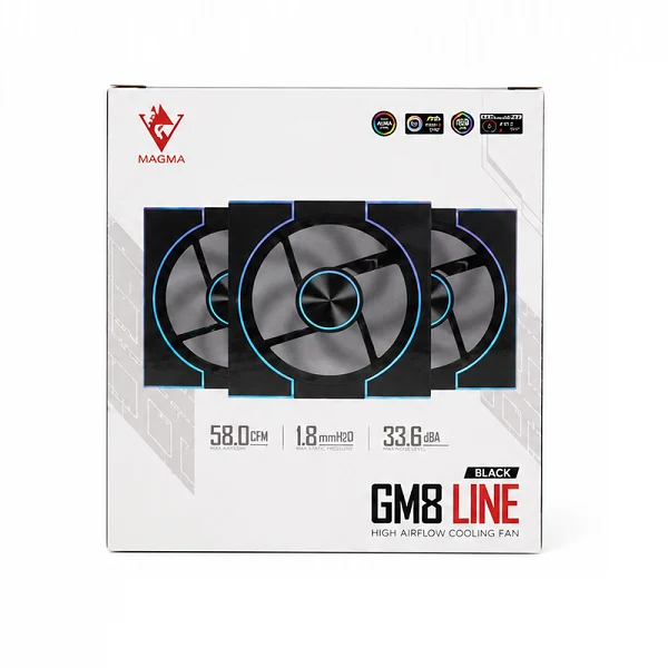 MAGMA 03PCS GM8 LINE ARGB BLACK