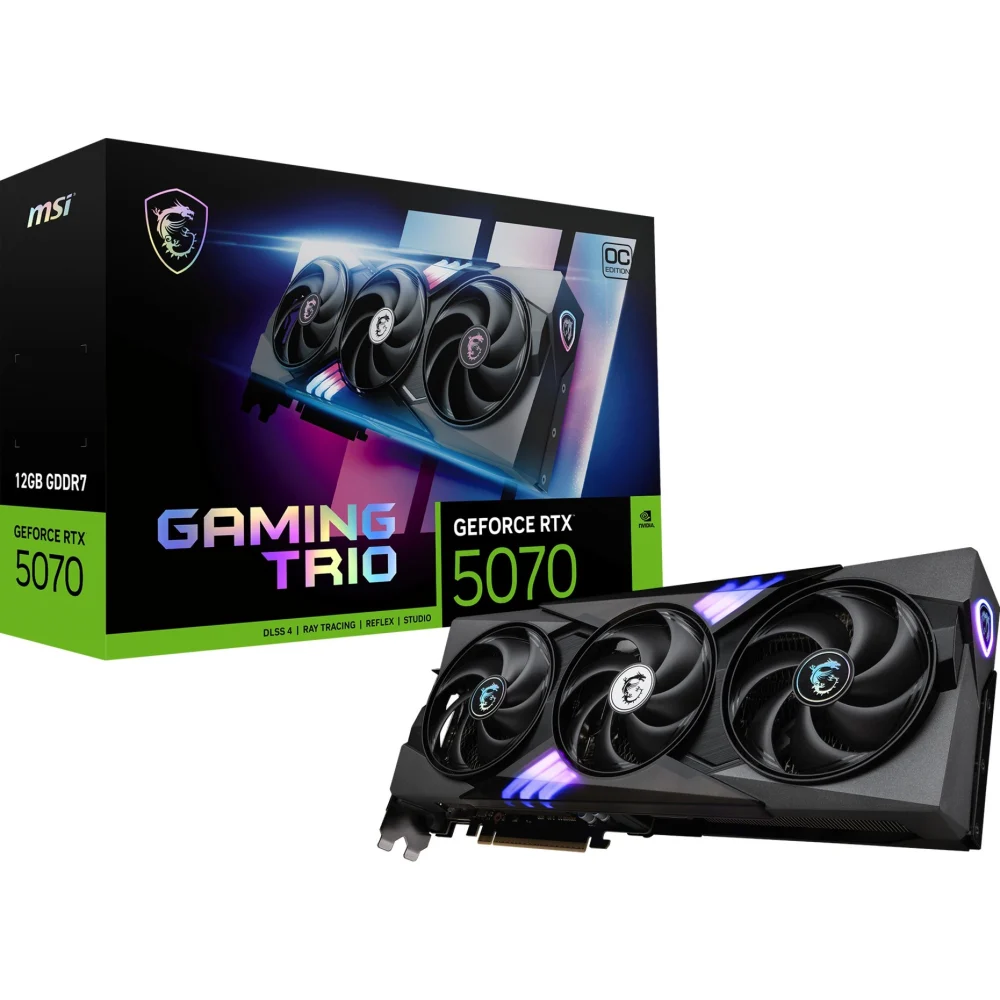 RTX 5070 MSI GAMING TRIO OC 12GB GDDR7 BLACK
