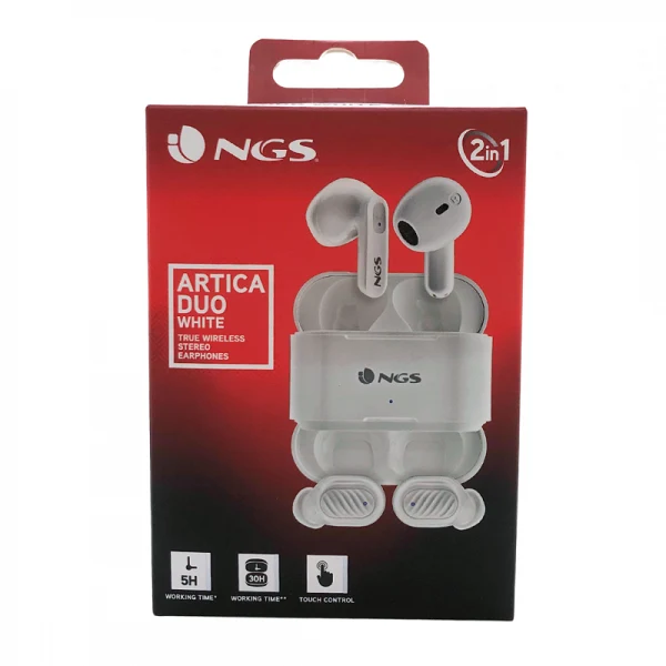 NGS 2X ARTICA DUO BLUETOOTH 5.1 WHITE