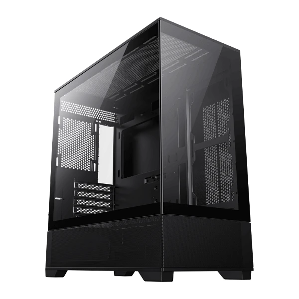 GAMING GAMEMAX VISTA MB MATX BLACK (SANS VENTILLO)