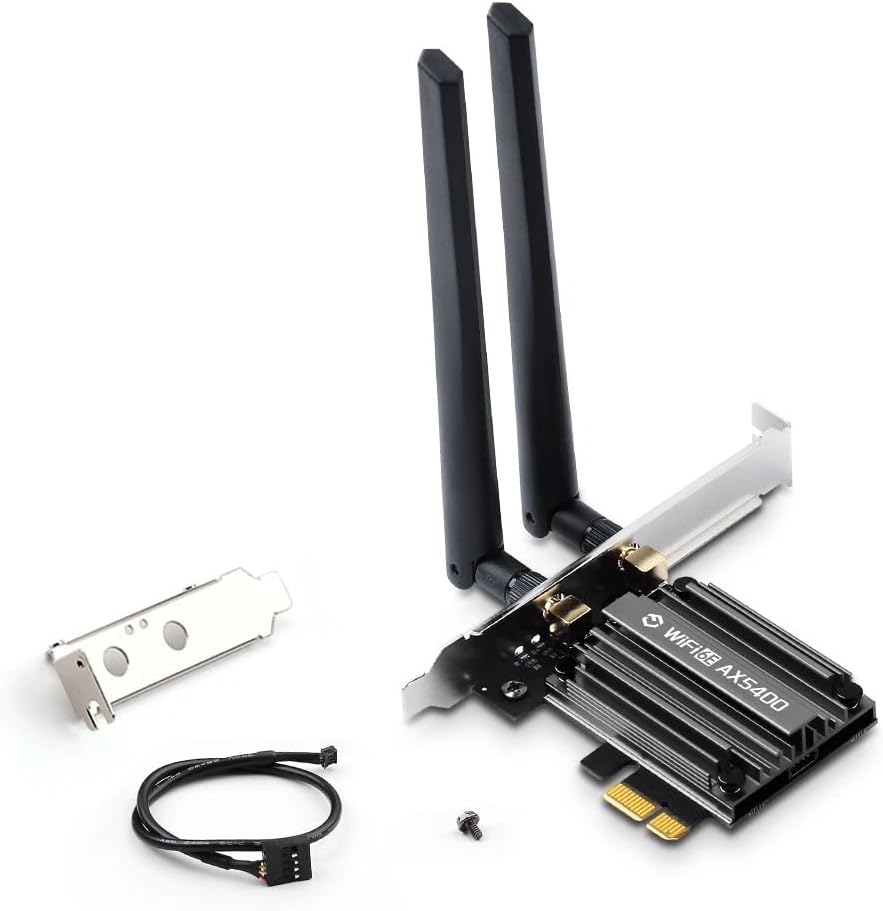 FENVI PCE-AX5400 — Carte PCIe WiFi 6E + Bluetooth 5.3