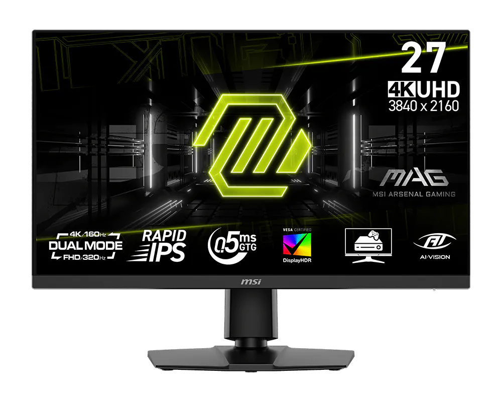 MSI MAG 272URDF E16 - 27&Prime; 4K UHD 160Hz / FHD 320Hz Dual Mode, Rapid IPS, 0.5ms