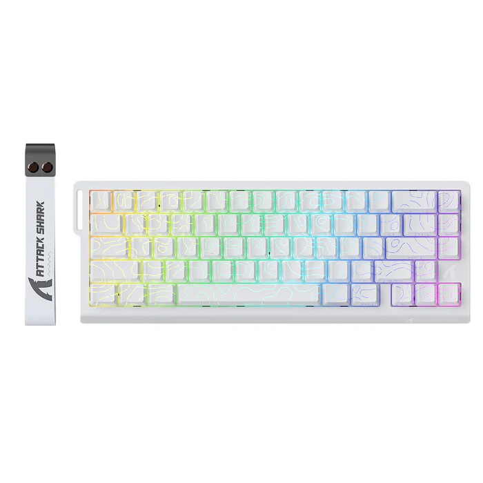 ATTACK SHARK X68 HE 8K MAGNETIC SWITCH WHITE