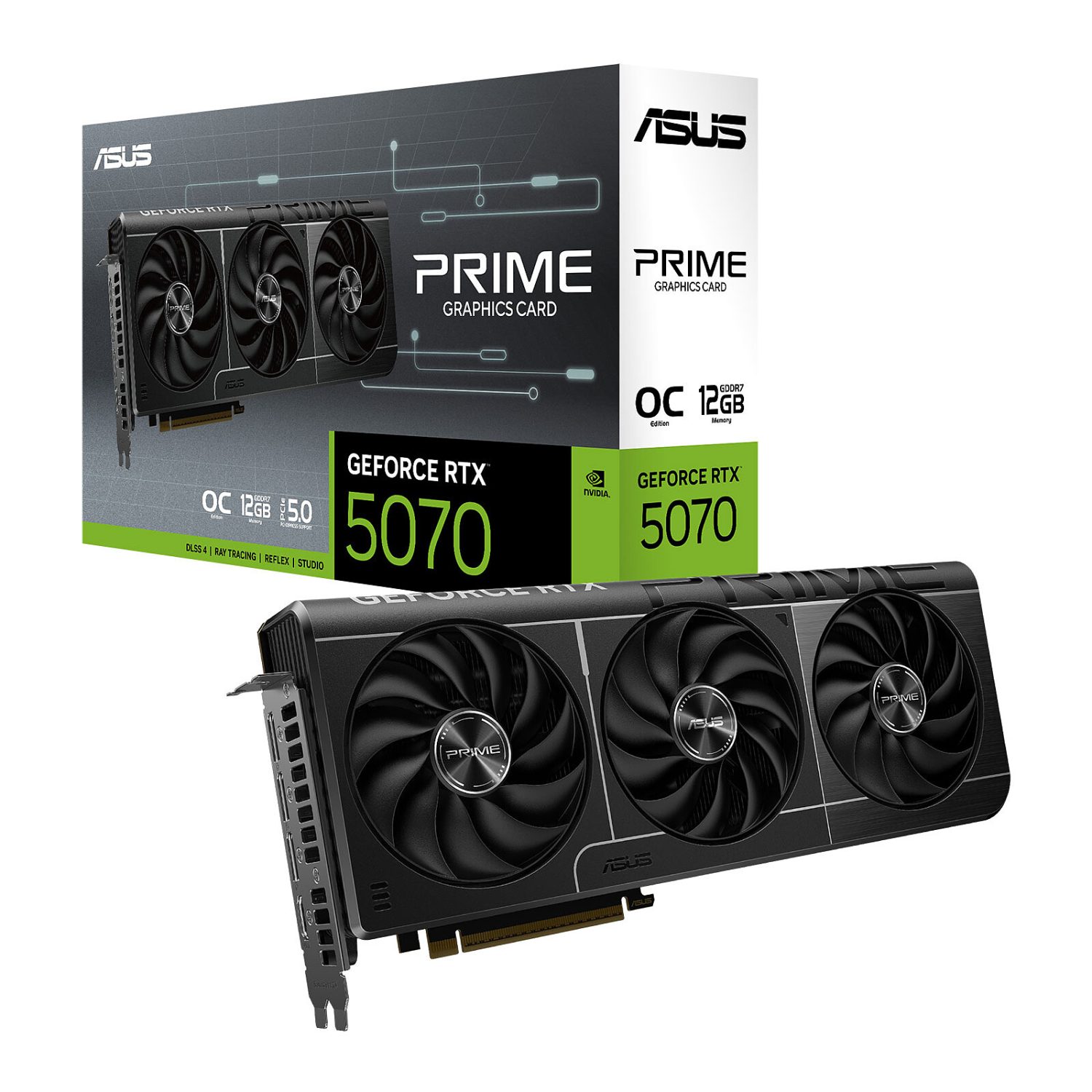 Carte graphique ASUS PRIME GeForce RTX 5070 OC Edition 12 Go GDDR7