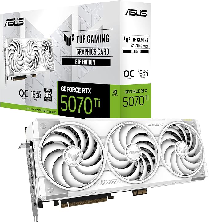 ASUS TUF Gaming GeForce RTX™ 5070 Ti 16GB GDDR7 White OC Edition