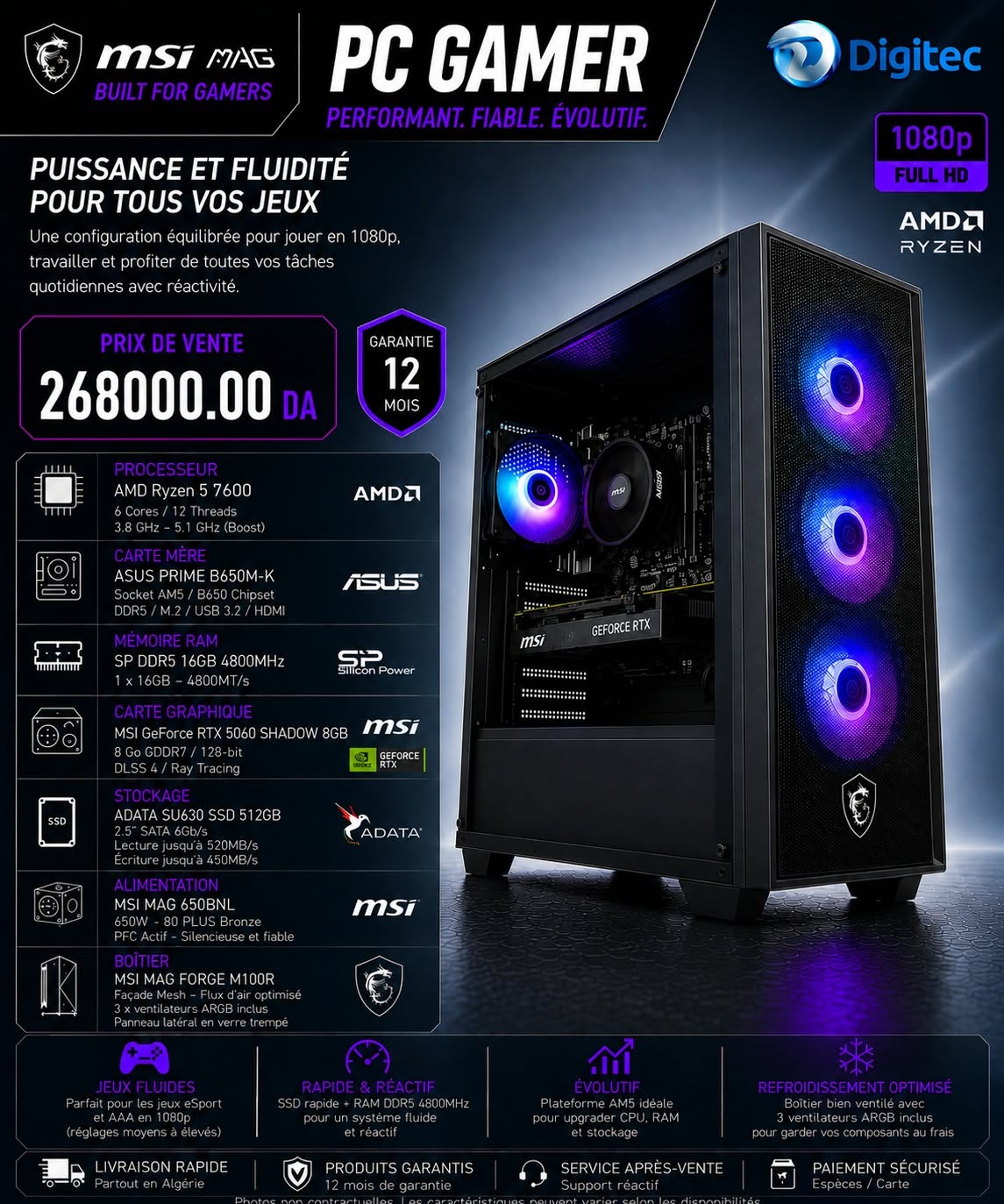 UNITE GAMING RYZEN5 7600