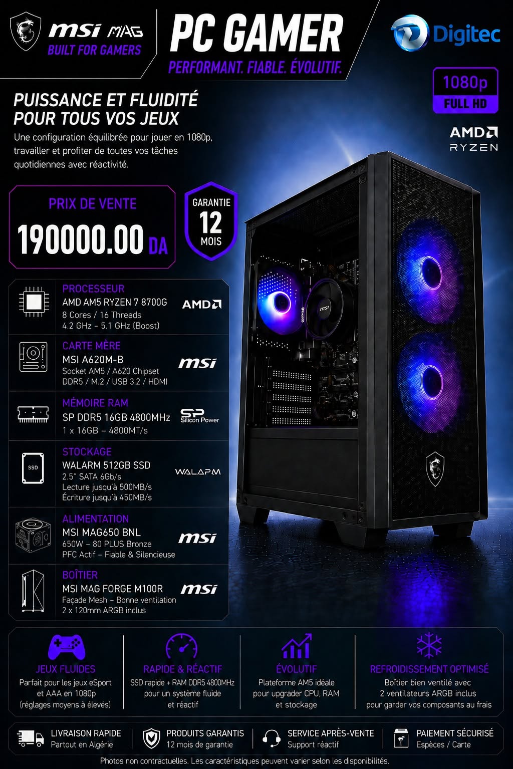 UNITE GAMING RYZEN7 8700G