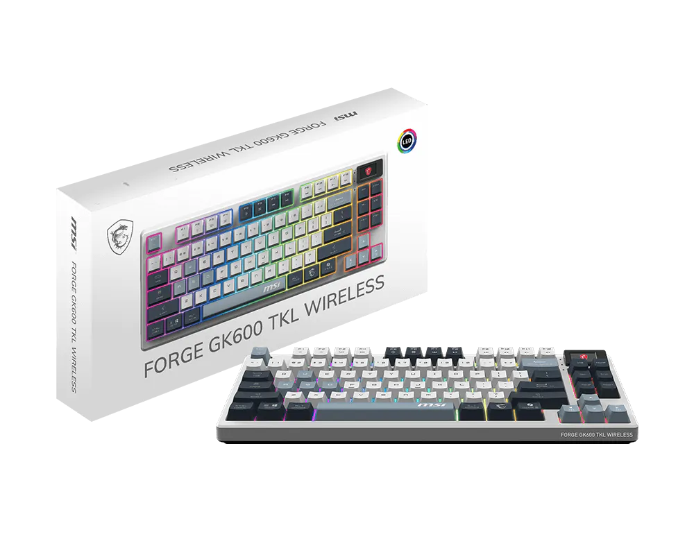 e clavier MSI FORGE GK600 TKL WIRELES