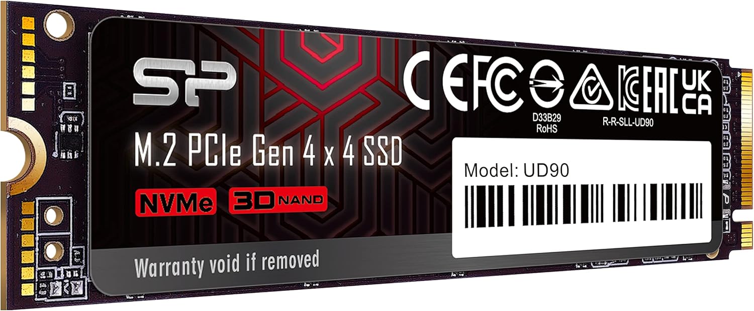 Silicon Power 4TB UD90 NVMe 4.0 Gen4 PCIe M.2 SSD