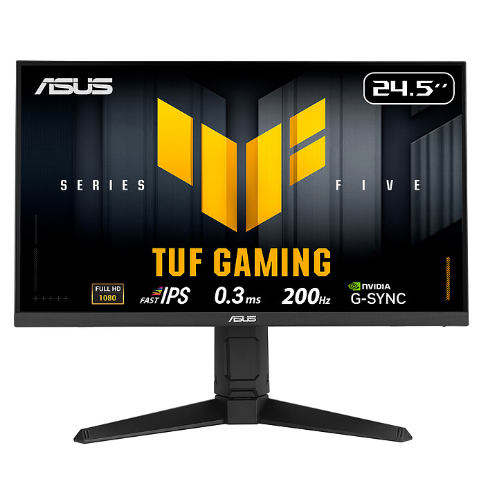 ASUS TUF Gaming VG259QL5A Ecran gaming 25″ FHD IPS 200Hz 0,3 ms