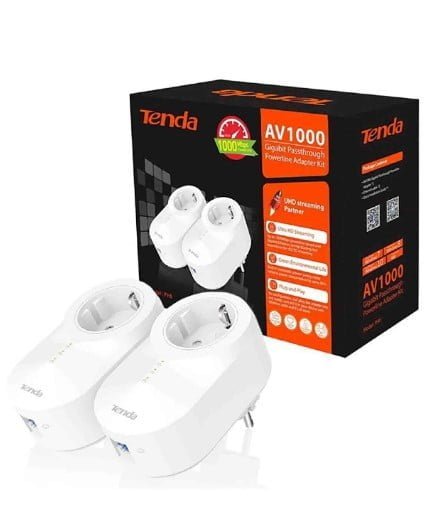 KIT CPL TENDA GIGABIT POWERLINE AV1000 PH6