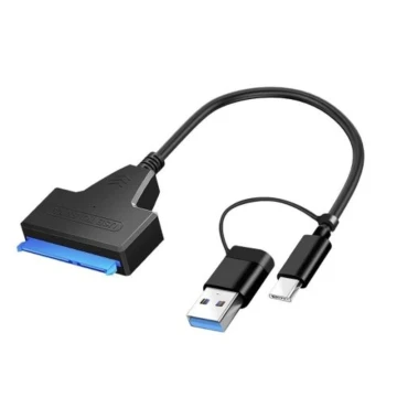 ADAPTATEUR LECTEUR DISQUE DUR 2.5&Prime; SATA TO USB C TO USB 3.0