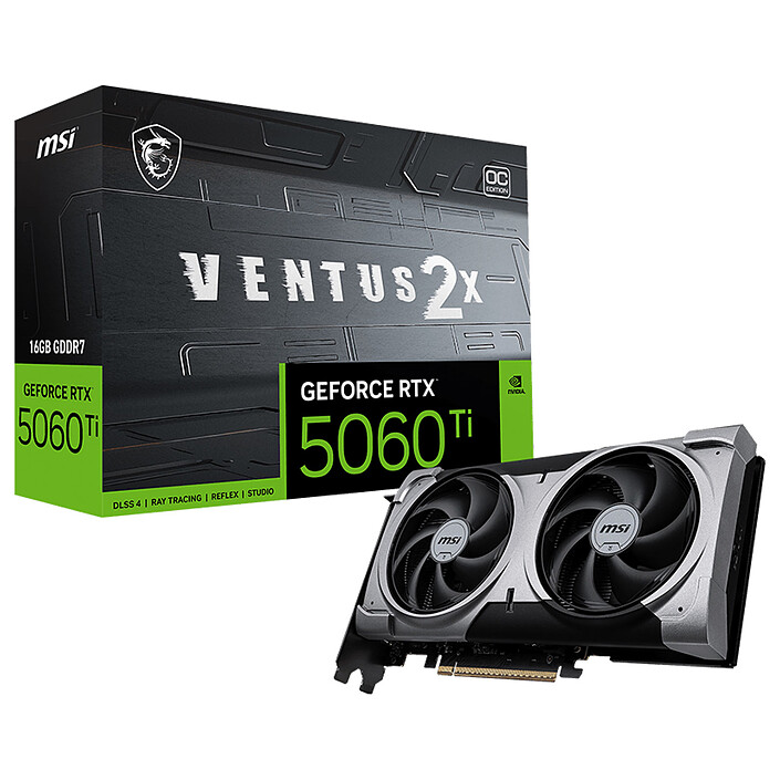 MSI RTX 5060 Ti Ventus 2X OC PLUS 16GO