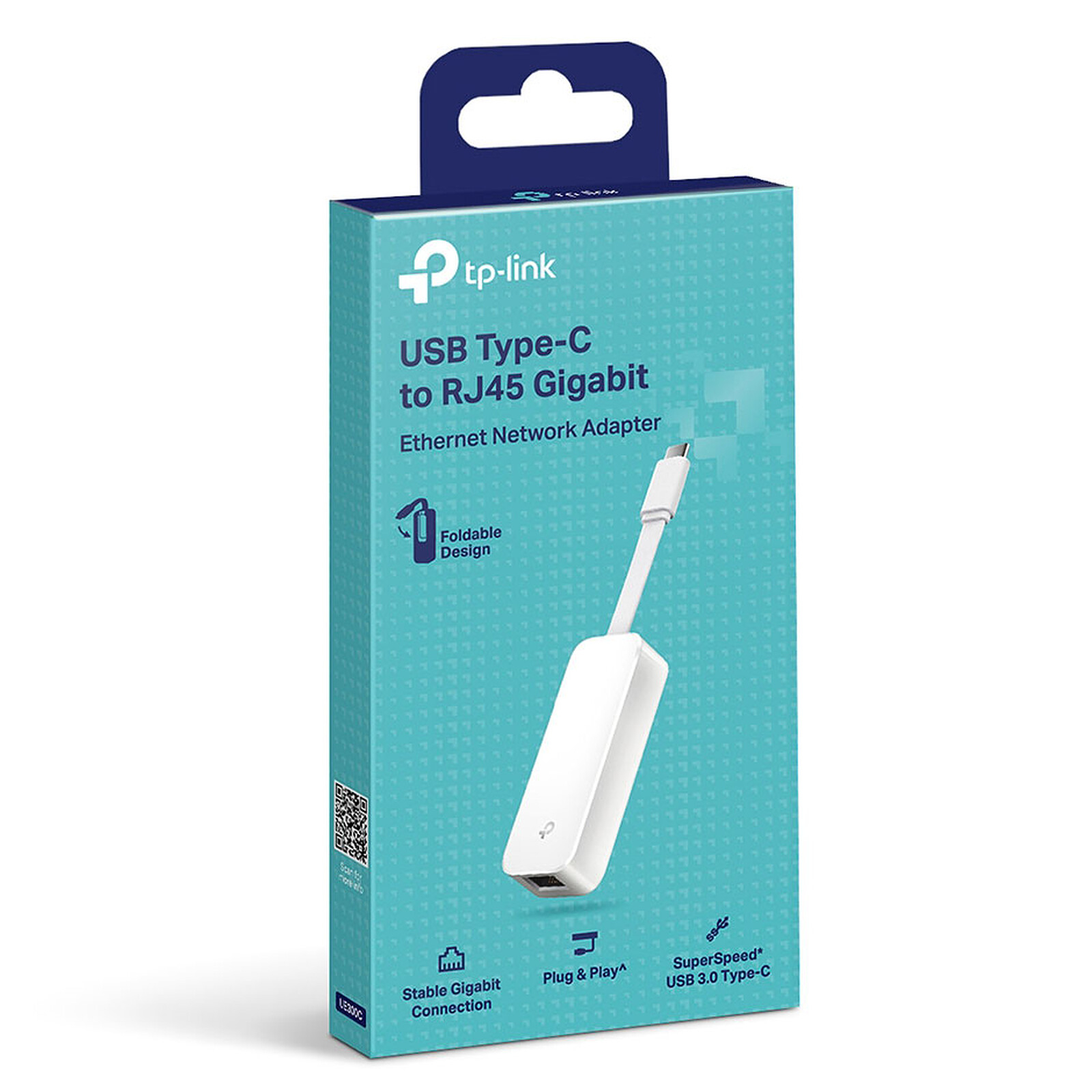 TP-LINK UE300C Adaptateur USB-C 3.0 vers Ethernet Gigabit 1000Mbps