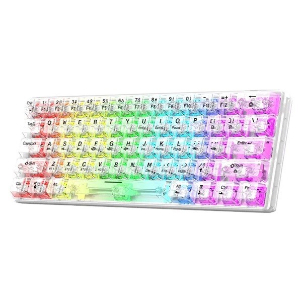 CLAVIER MAGMA FIORA F61 CRYSTAL 60% MECANIQUE CT SWITCH RGB WIRELESS + BLUETOOTH