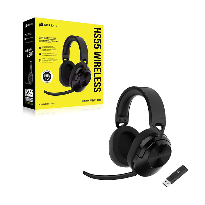 CASQUE CORSAIR HS55 WIRELESS - BLUETOOTH